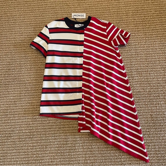 Monse Asymmetrical Rugby Tee XS - Picture 6 of 12